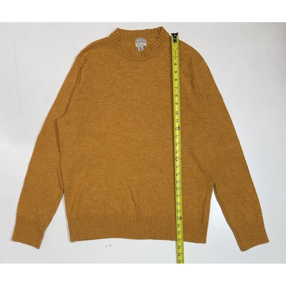 J Crew‎ Marled Rugged Merino Wool Sweater Men's Size XL Yellow - Picture 1 of 6